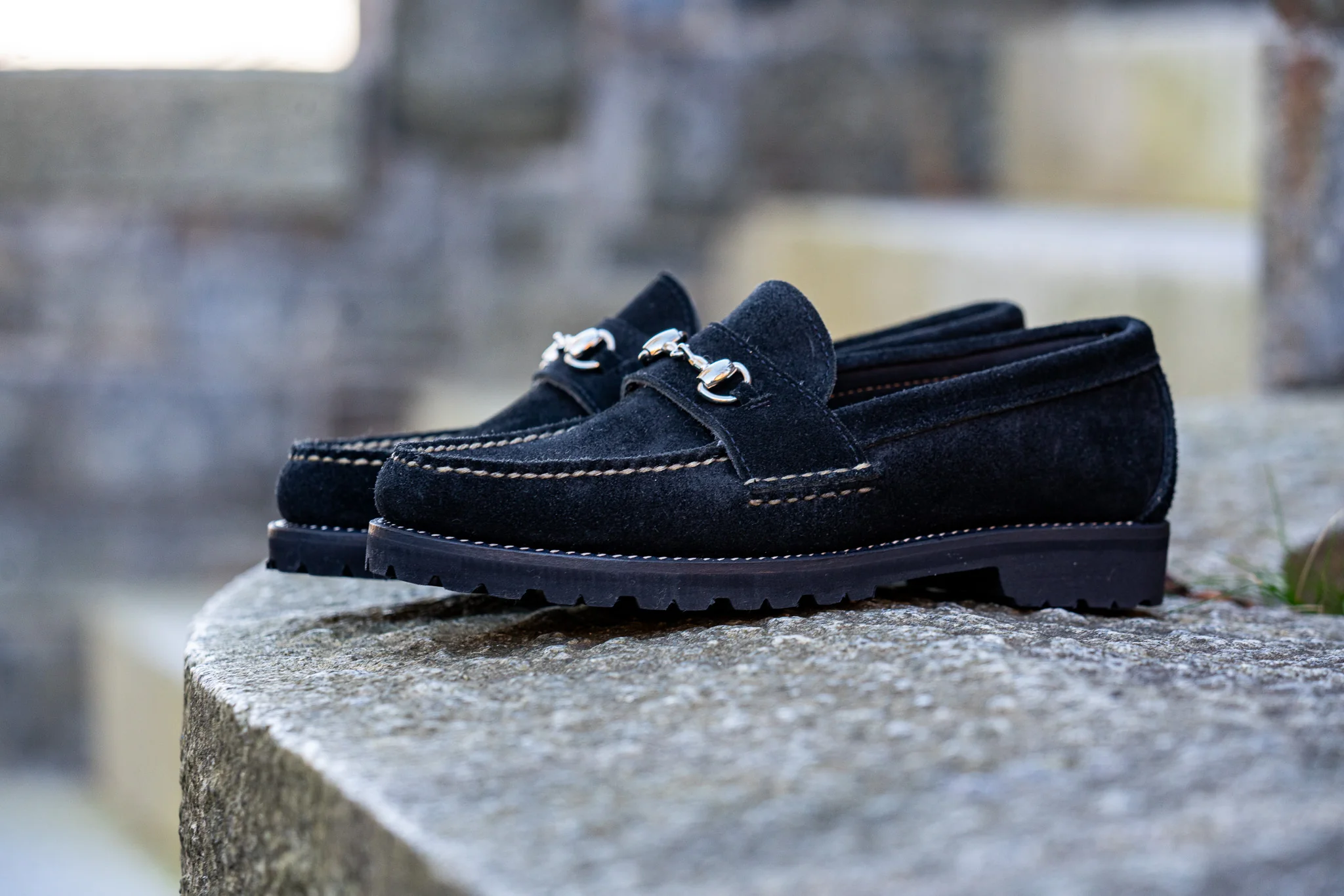Horsebit Loafer w/Lug Sole - Black Orion Fleshout - Image 6