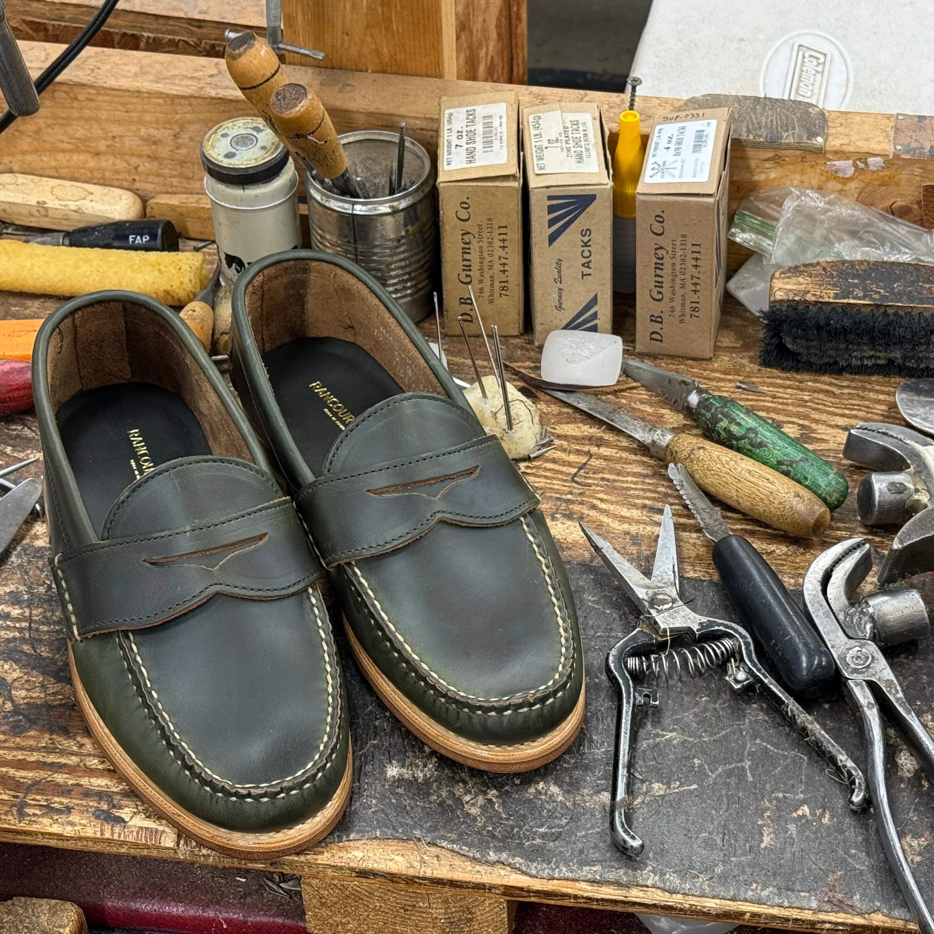 Pinch Penny Loafer - Dark Olive Pull-Up Leather - Image 3